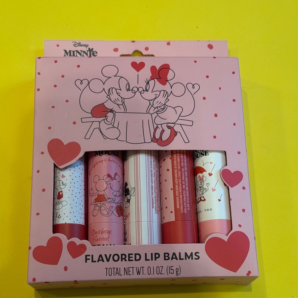 Disney Minnie Mouse Pink and Red Lip Balm Collection